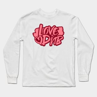 DNB - Love Heart (pink) Long Sleeve T-Shirt